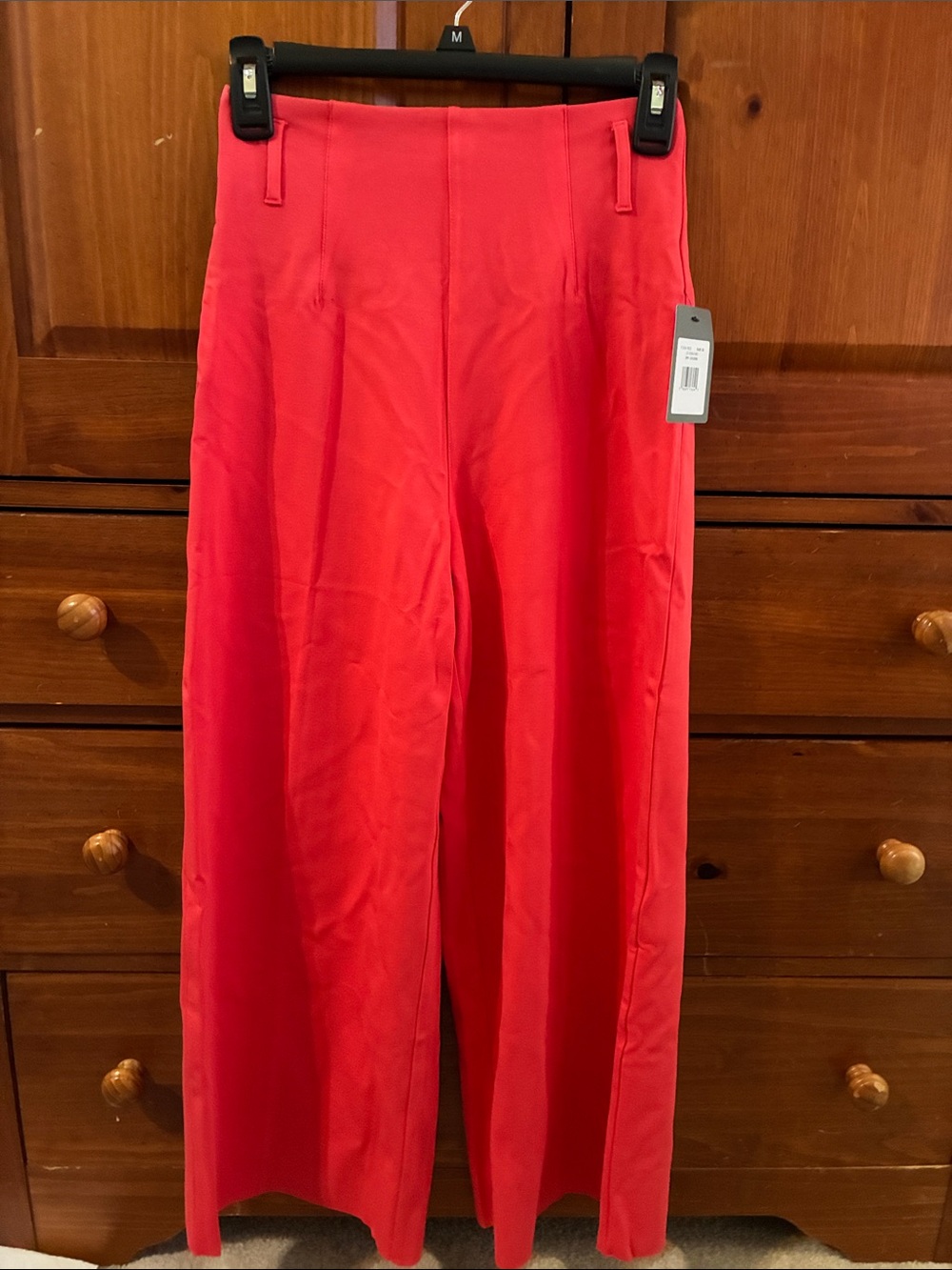 High-Waist Wide Leg coral Pants